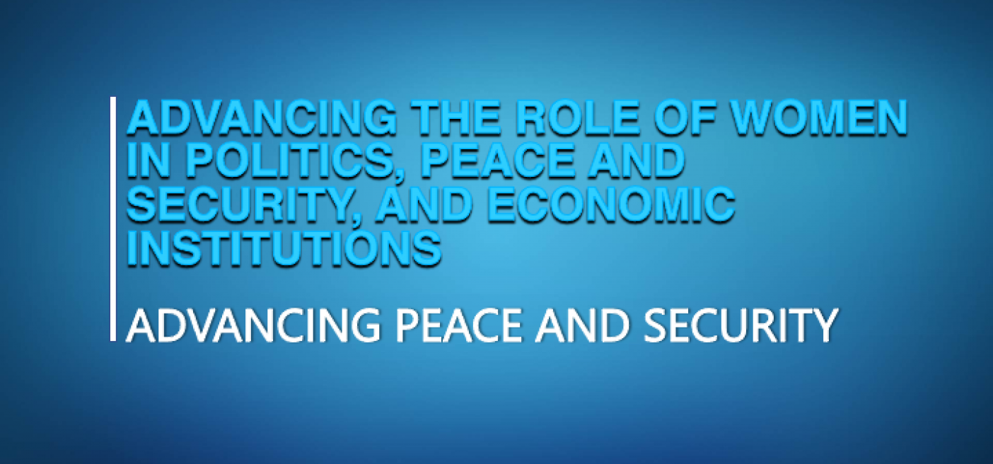 Young African Leadership Department of State Gender Equality Politics Participation Economics Peace Security